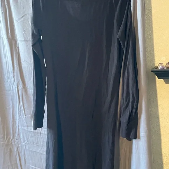 Victoria's Secret Black Pajama Dress with Red Glitter Logo - Picture 3 of 3